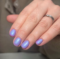 Thumbnail for Silver Lavender Reflective Glitter Gel Polish