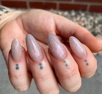 Thumbnail for Silver Lavender Reflective Glitter Gel Polish