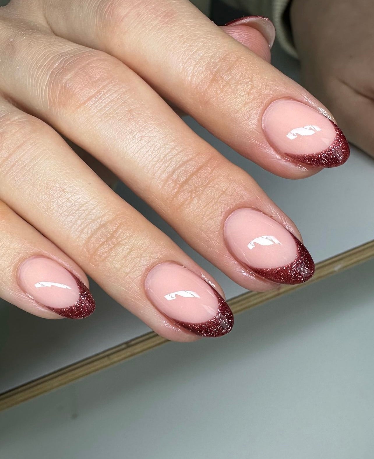 Amber Glitter Gel Polish