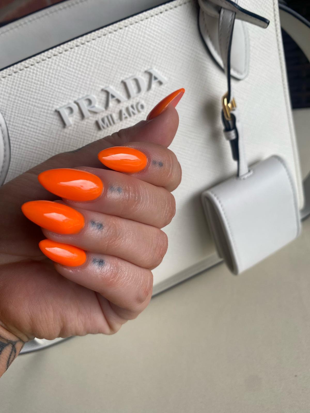 Neon Orange Gel Polish