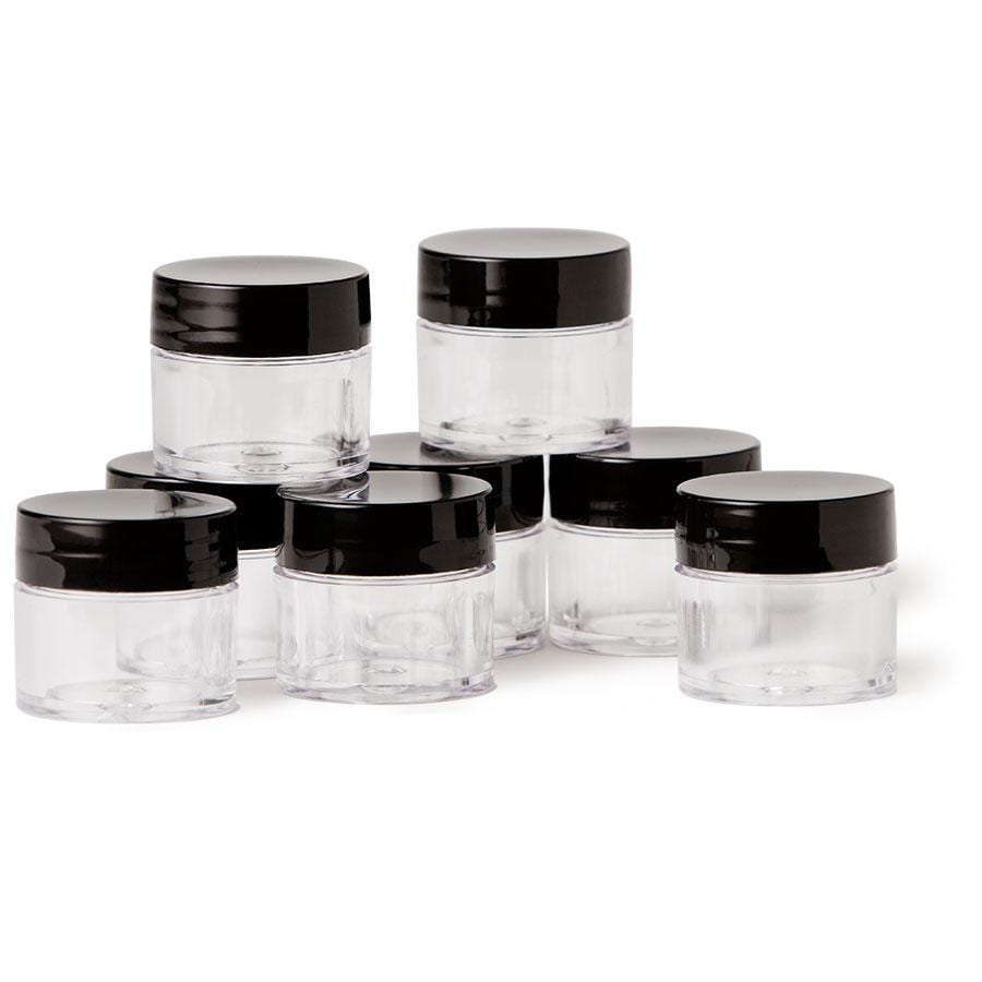 Clear Mixing Jars 8pc
